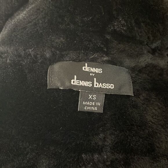 Dennis by Dennis Basso Reversible Faux Fur Coat, SZ XS - Picture 11 of 12